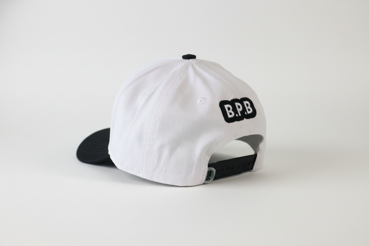 Gorra Blanco y Negro Premium | Logo Bordado 3D | Unisex | Stylacho