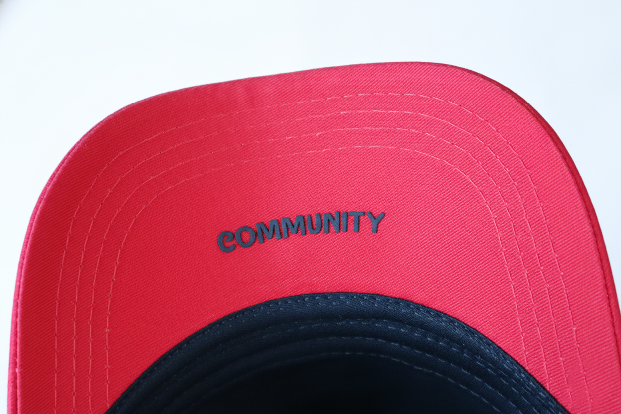 Gorra Negra con Visera Roja y Logo Bordado 3D | Edición Premium | Stylacho