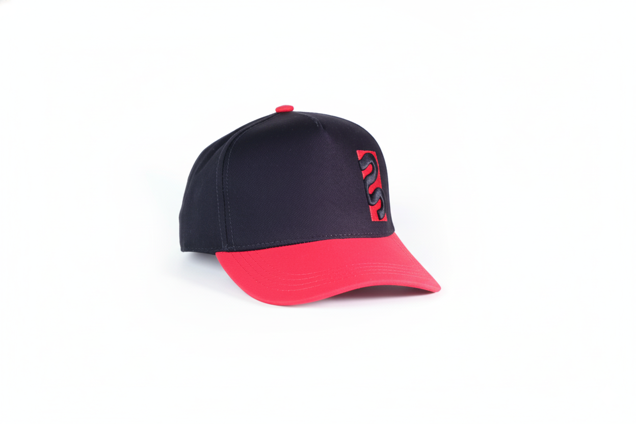 Gorra Negro y Rojo con Logo Bordado Lateral | Edición Premium | Stylacho